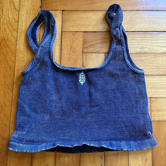 FP Movement Blue Ribbed Tank - Picture 3 of 3